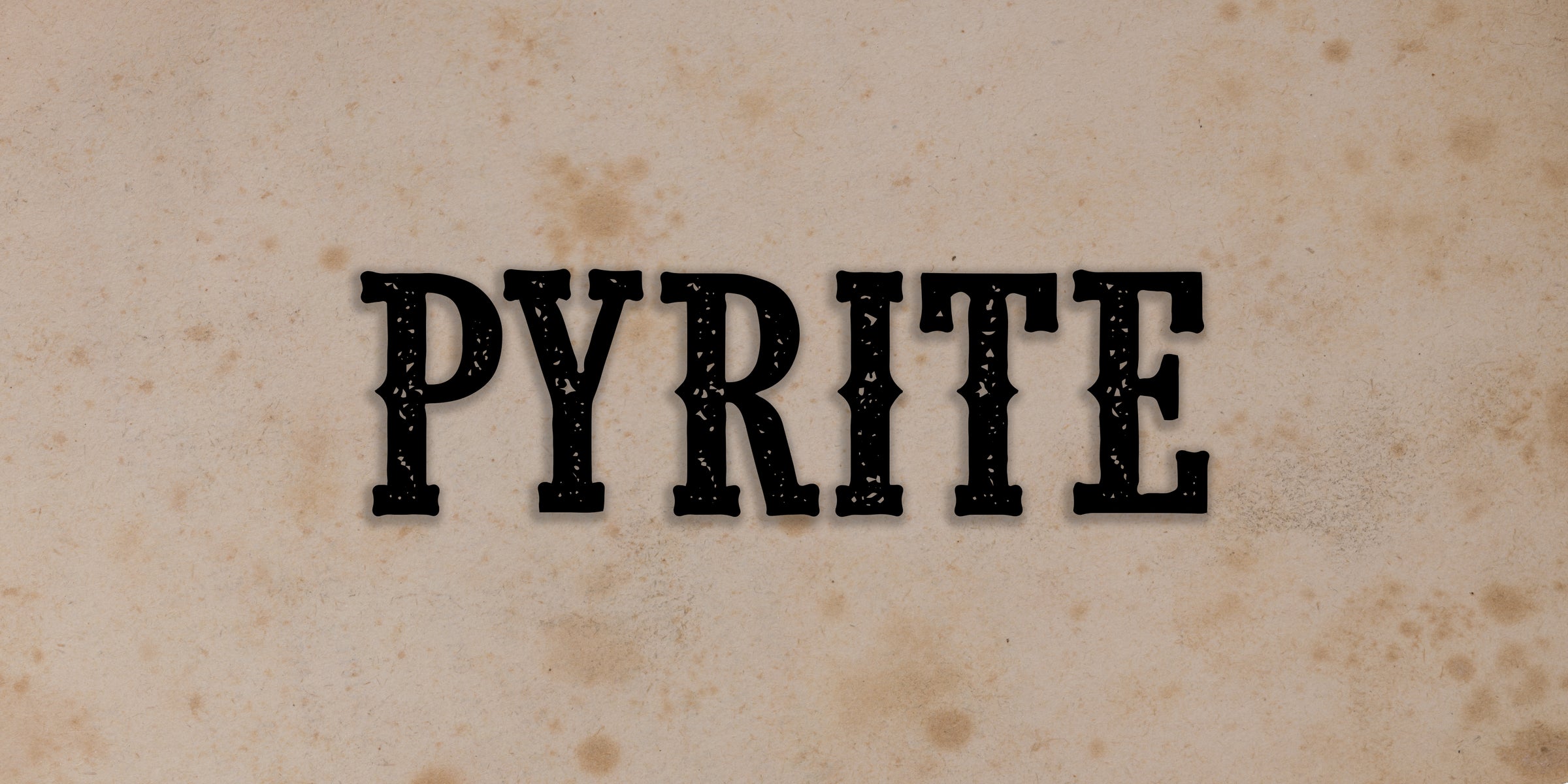 Pyrite "Fool's Gold"