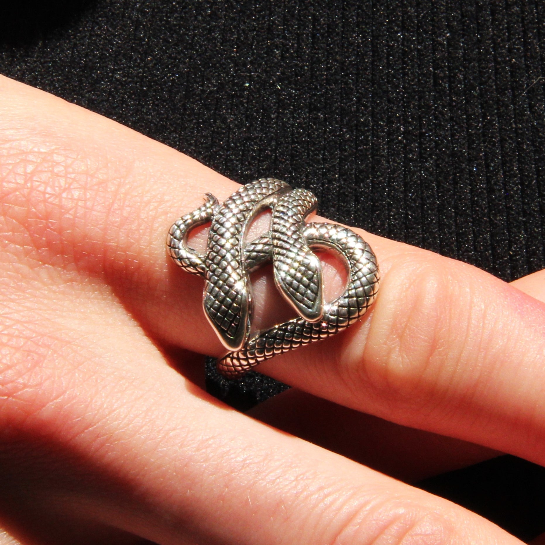 Ariadne Ring, Handmade Sterling Silver shops Snake Ring