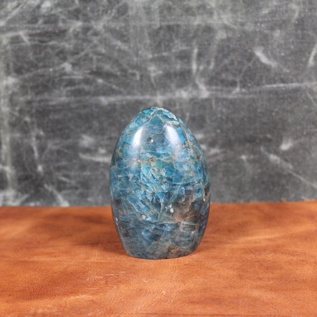 Blue Apatite Standing Freeform