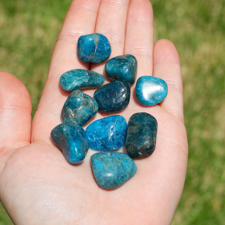 Blue Apatite Tumbled Stone