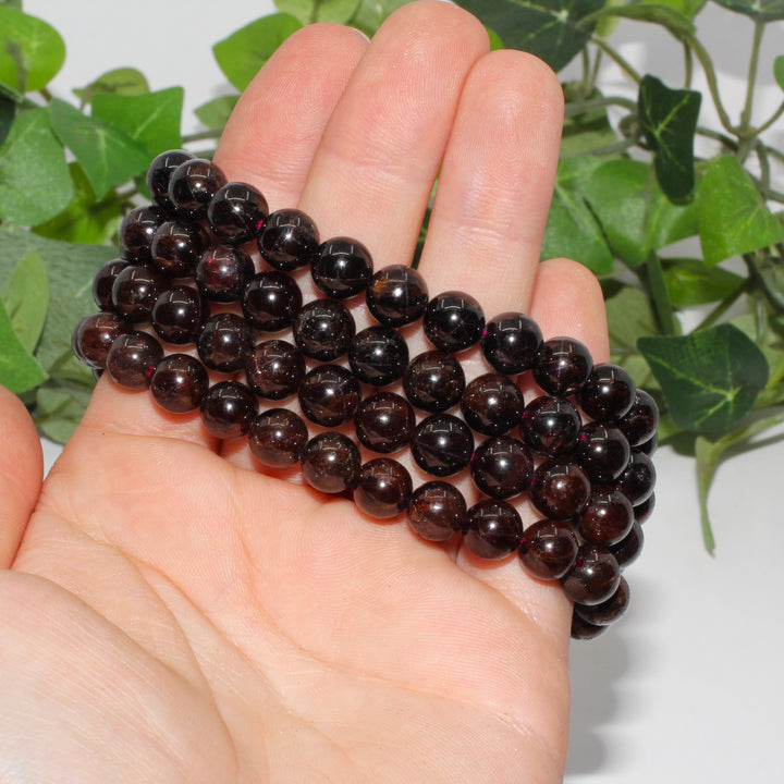 Garnet Beaded Bracelet