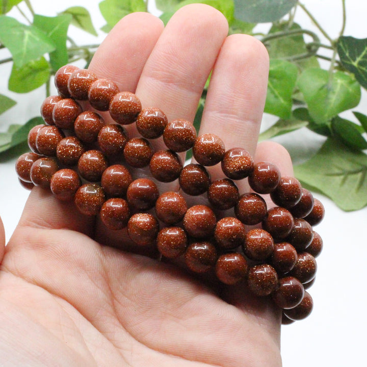 Goldstone Beaded Bracelet