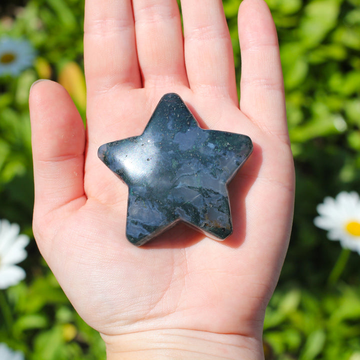 Moss Agate Star