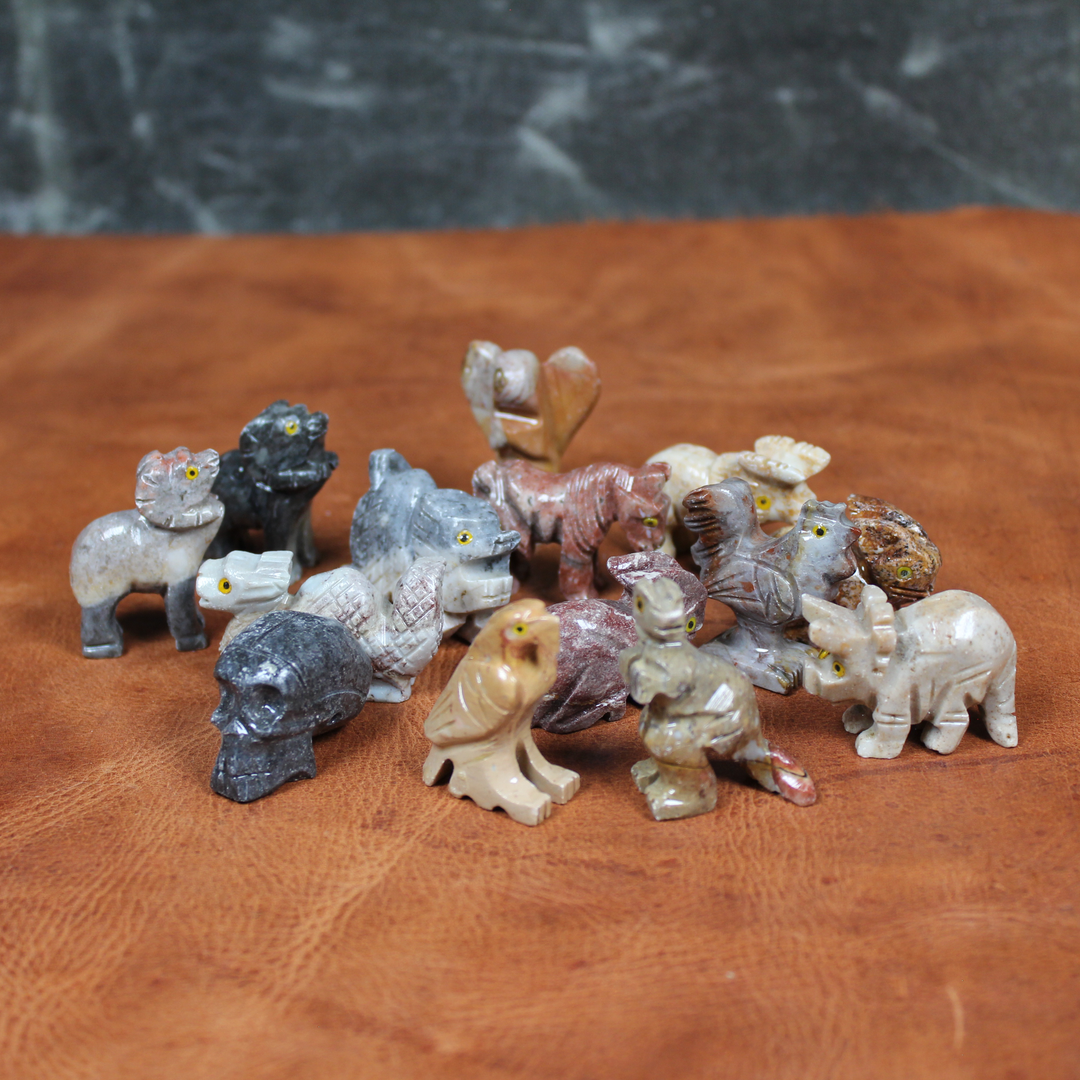 Small Soapstone Animal Figurines