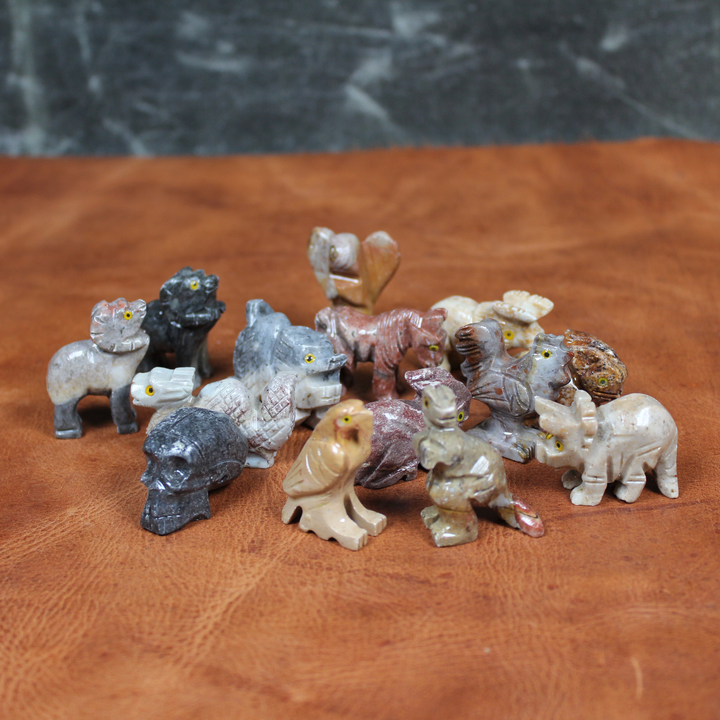 Small Soapstone Animal Figurines
