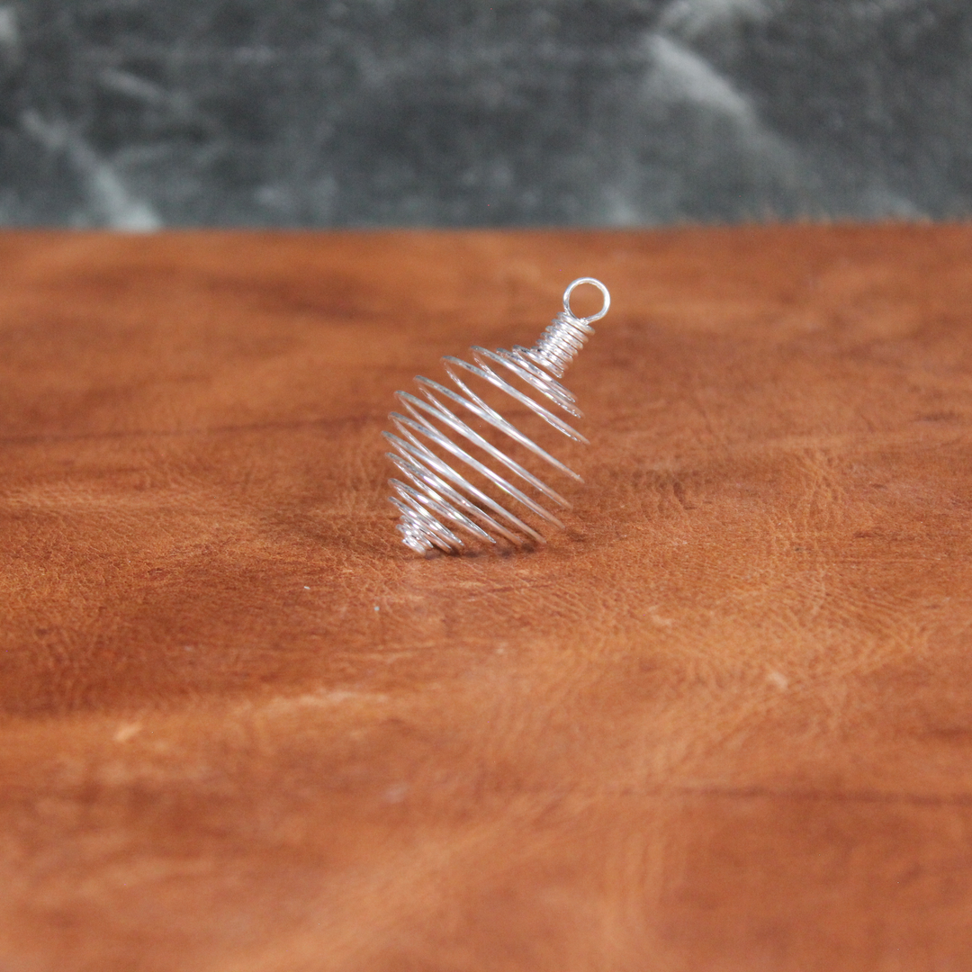 Spiral Crystal Cage Pendant
