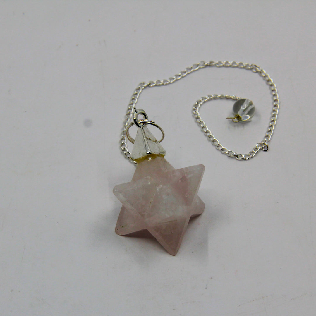 Rose Quartz Merkaba Pendulum