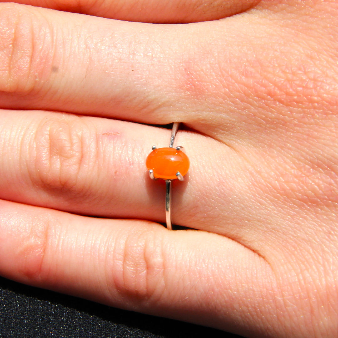 Sterling Silver Carnelian Ring