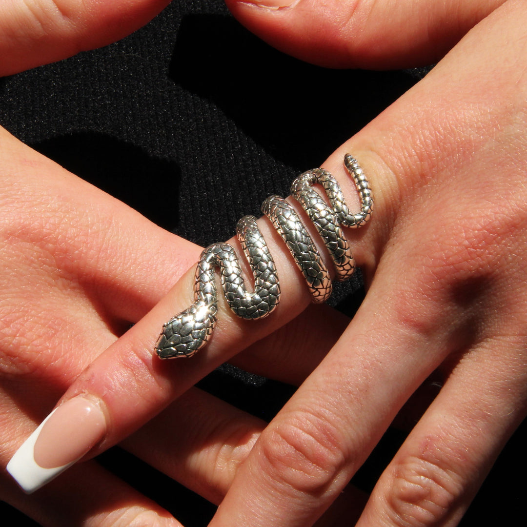Sterling Silver Snake Ring – Asheville Gem Mine